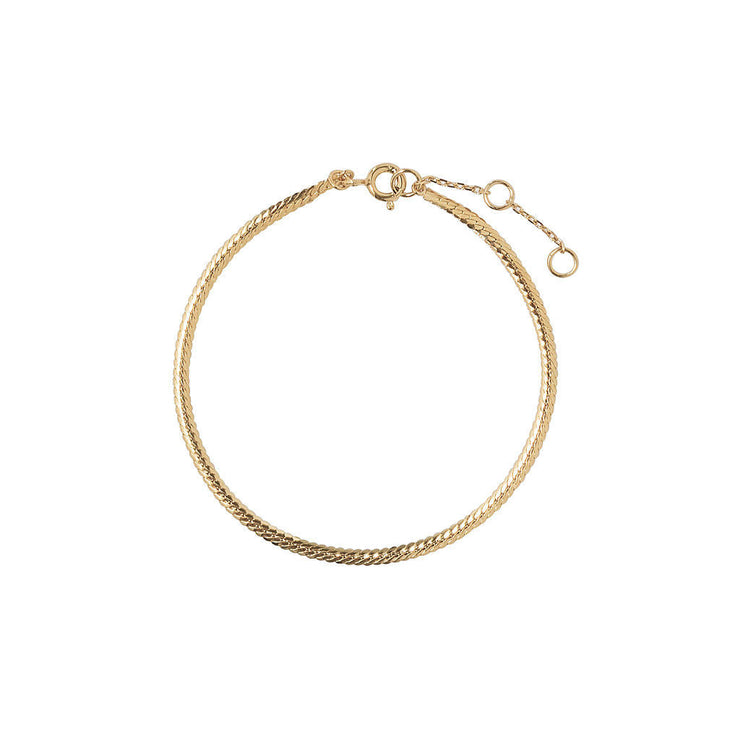 jane herringbone chain bracelet
