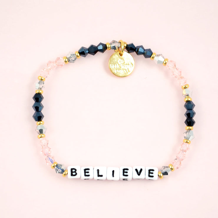 letter bead bracelet | believe