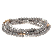 stone wrap bracelet + necklace | stone of balance