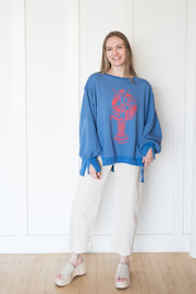 camden lobster graphic pullover