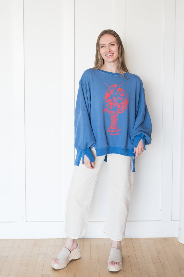 camden lobster graphic pullover