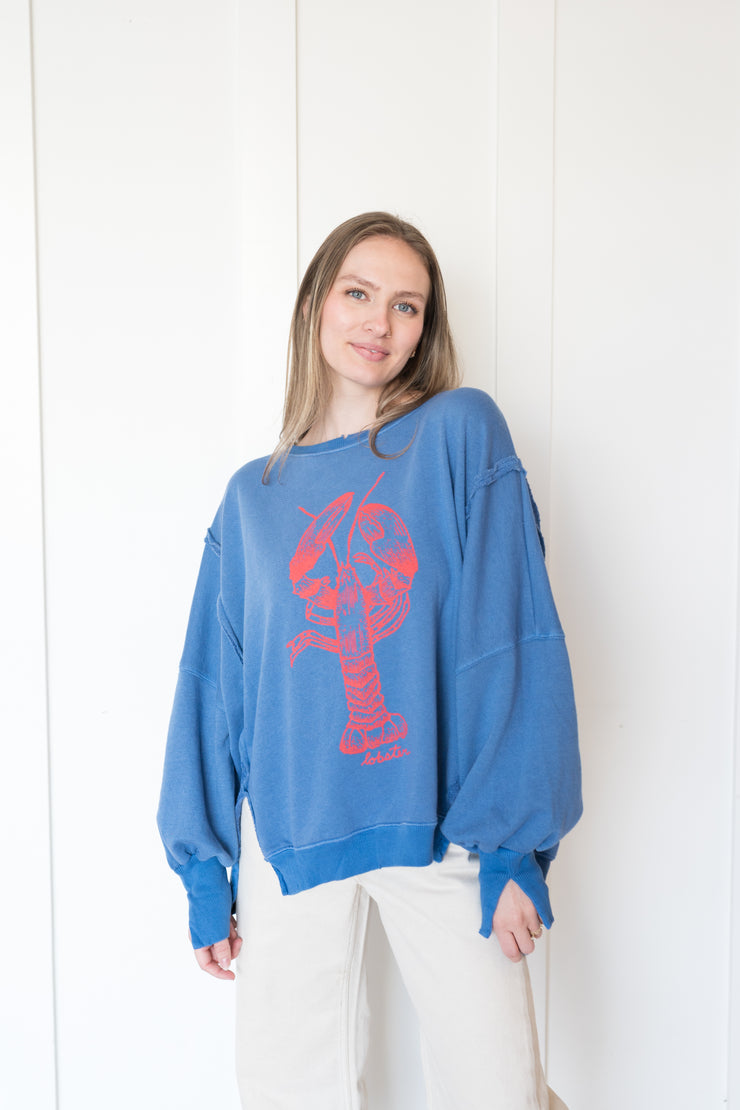 camden lobster graphic pullover