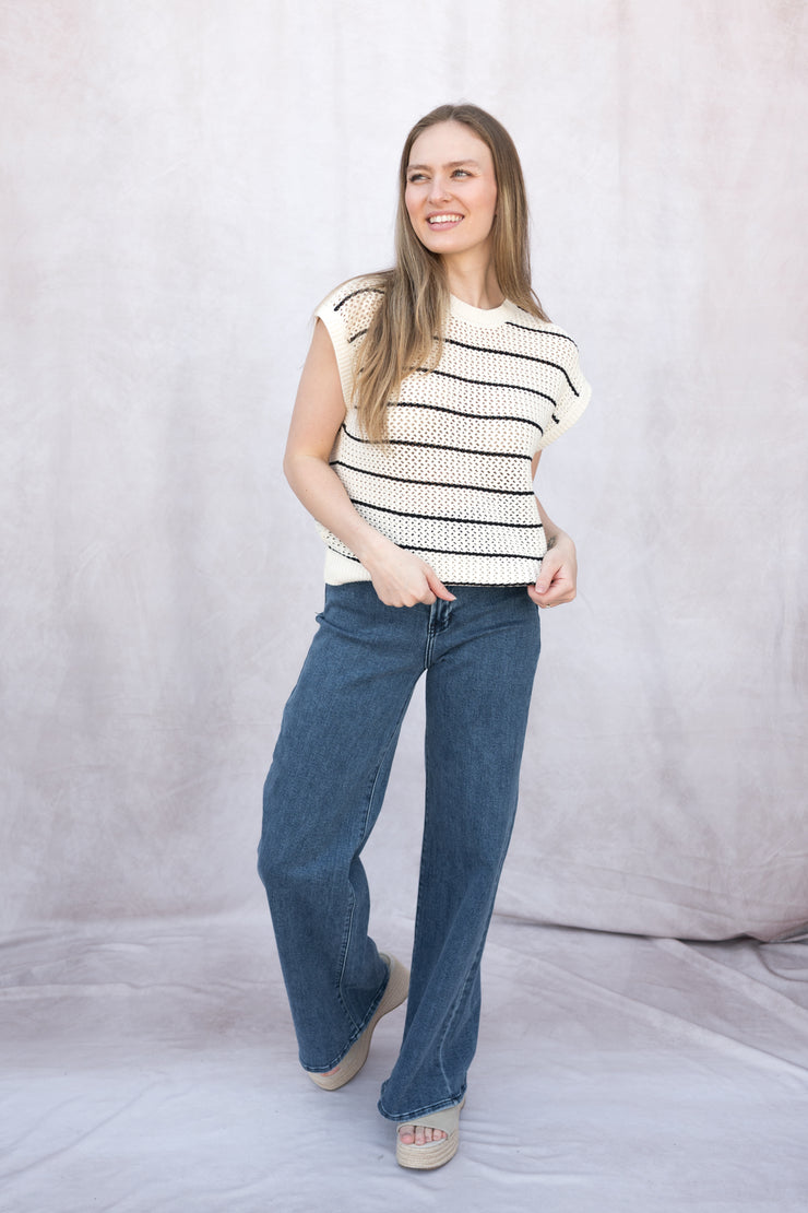 ines striped sweater