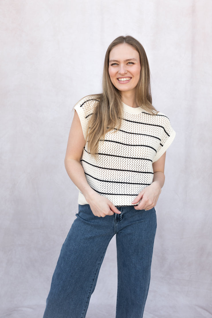 ines striped sweater