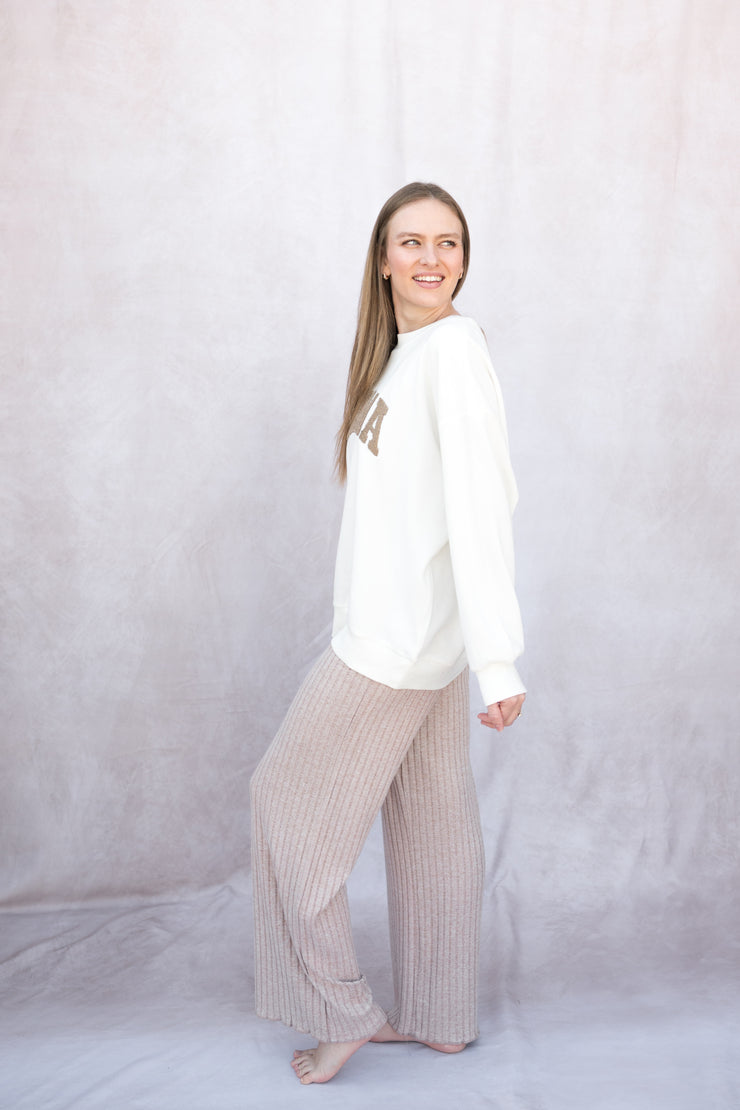 dawn smocked rib pant