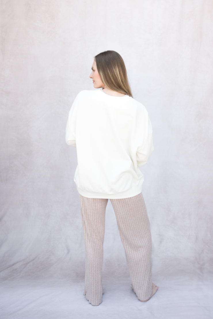 dawn smocked rib pant