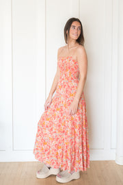 balos jardin floral midi dress