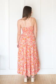 balos jardin floral midi dress