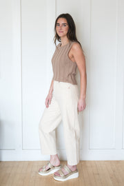 eli high rise arched leg jean