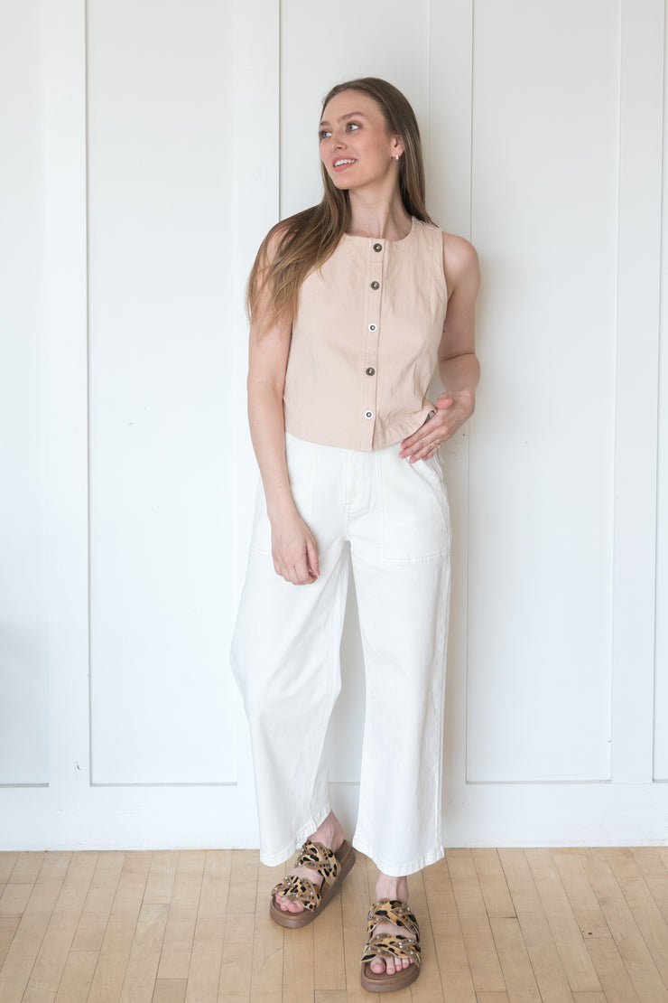 sophia wide leg utility ankle pant