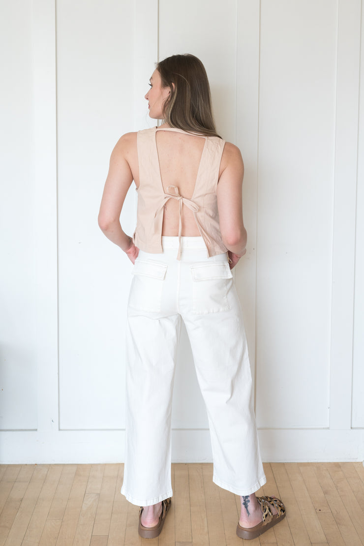 sophia wide leg utility ankle pant