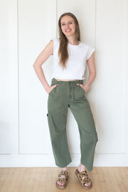 sabrina curved utility pants