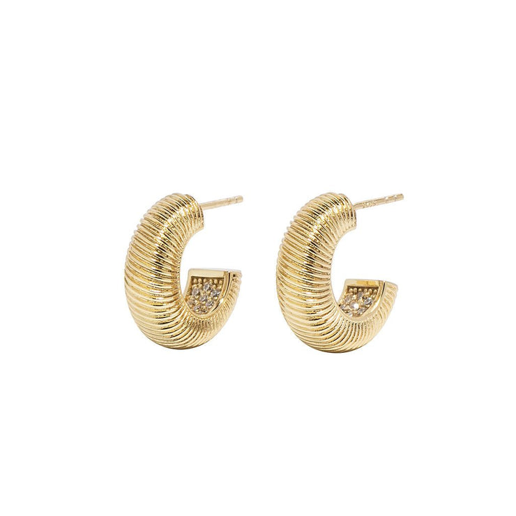 clementine textured cz hoop