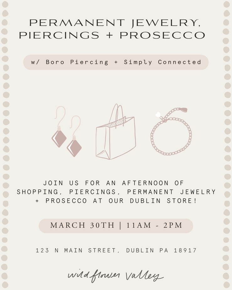 Piercing + Permanent Jewelry Pop Up!