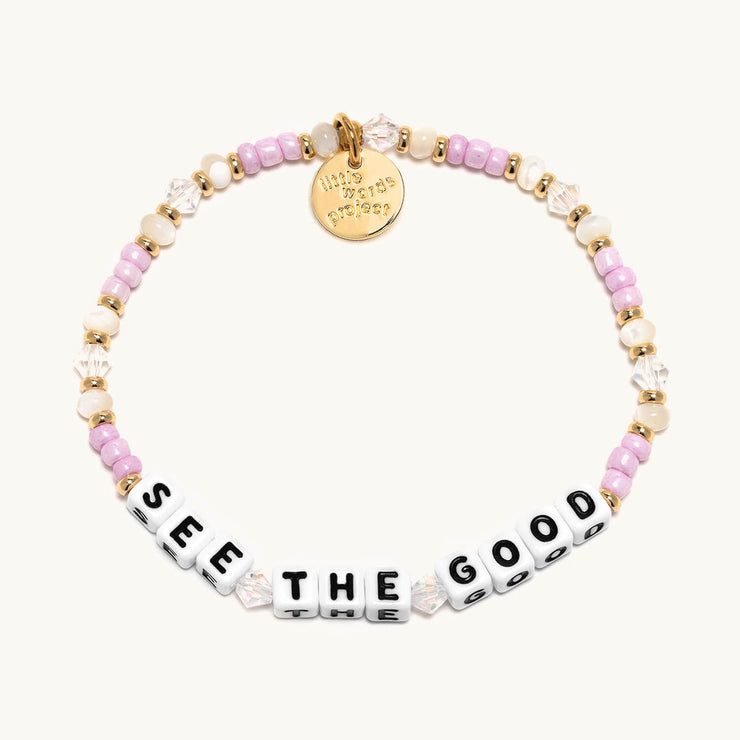 letter bead bracelet | see the good