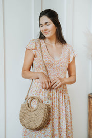 coastal daisies midi dress