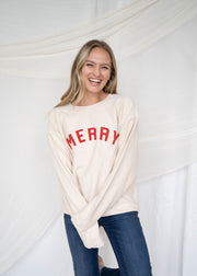 merry vintage thermal pullover