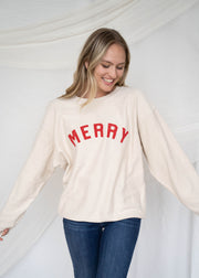 merry vintage thermal pullover