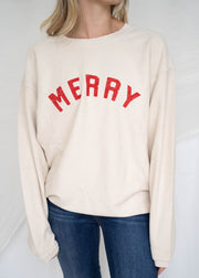 merry vintage thermal pullover