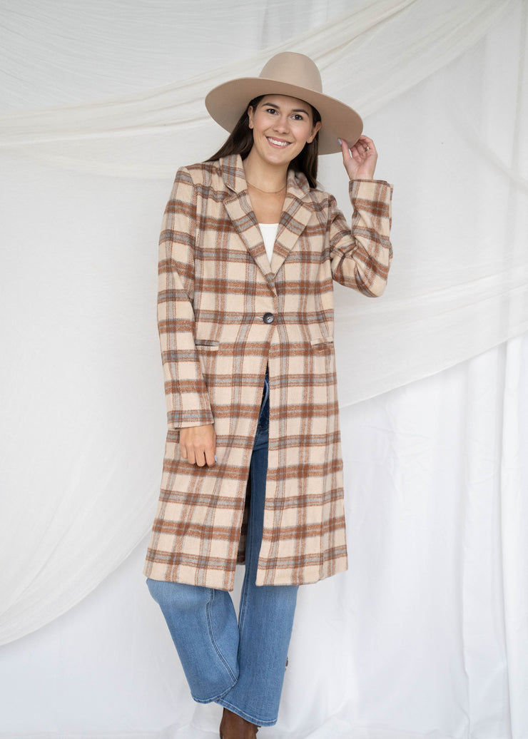 nature lover plaid coat