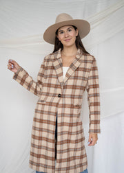nature lover plaid coat