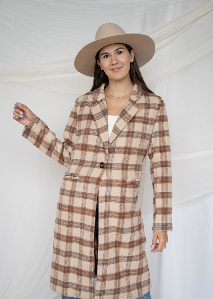 nature lover plaid coat