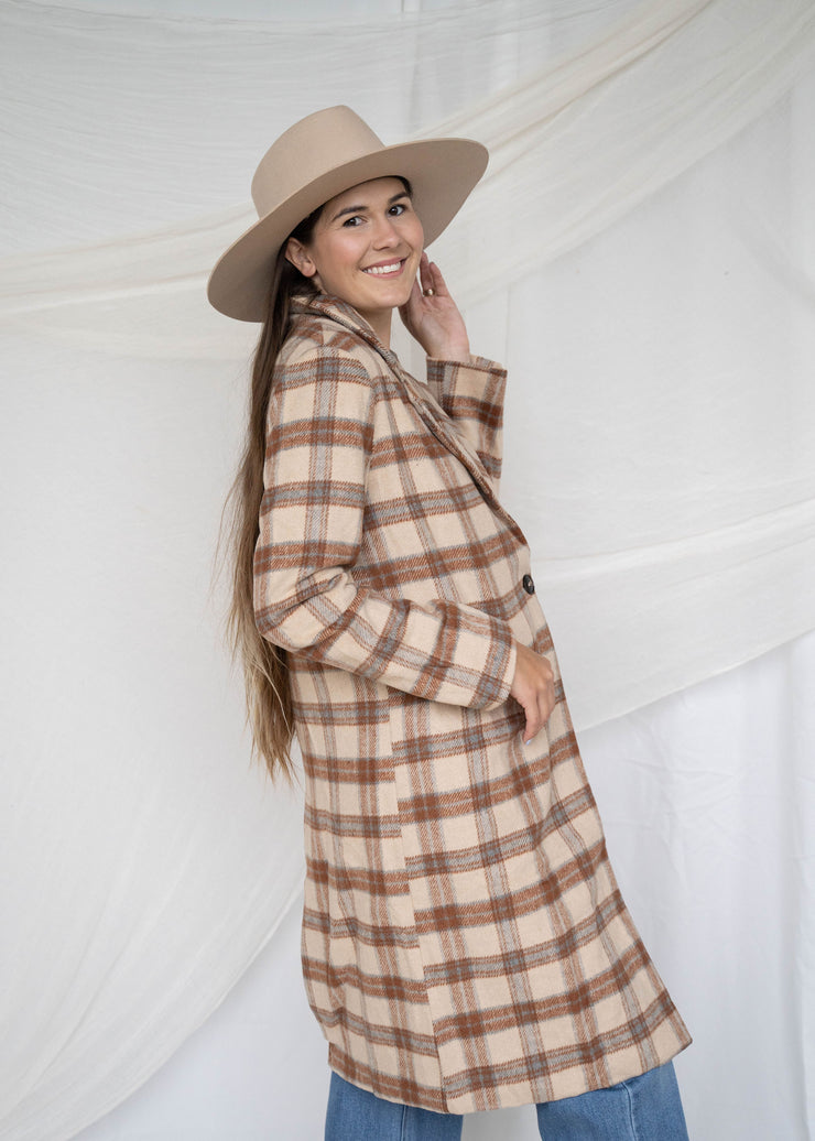 nature lover plaid coat