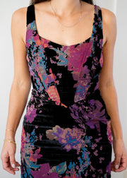 fleur corset midi dress