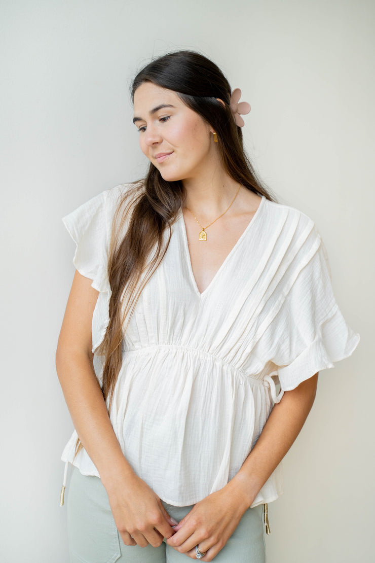 bella smocked top