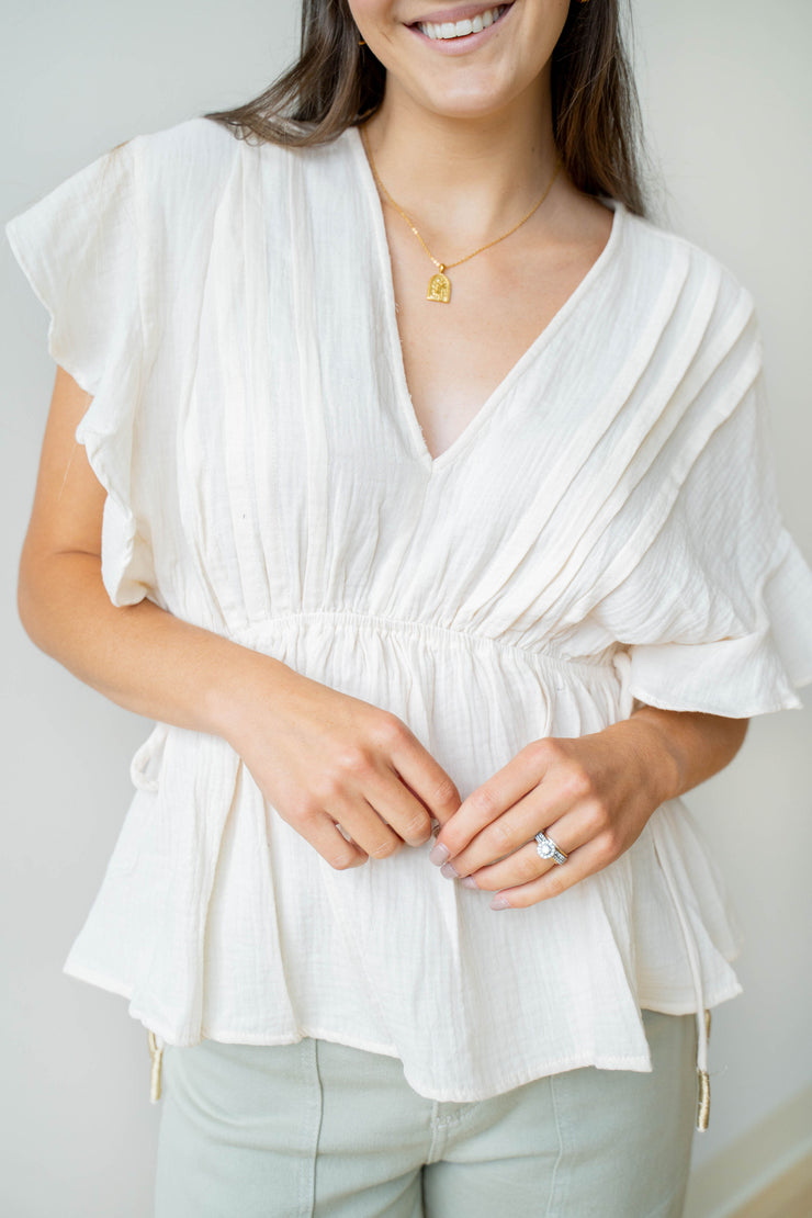 bella smocked top