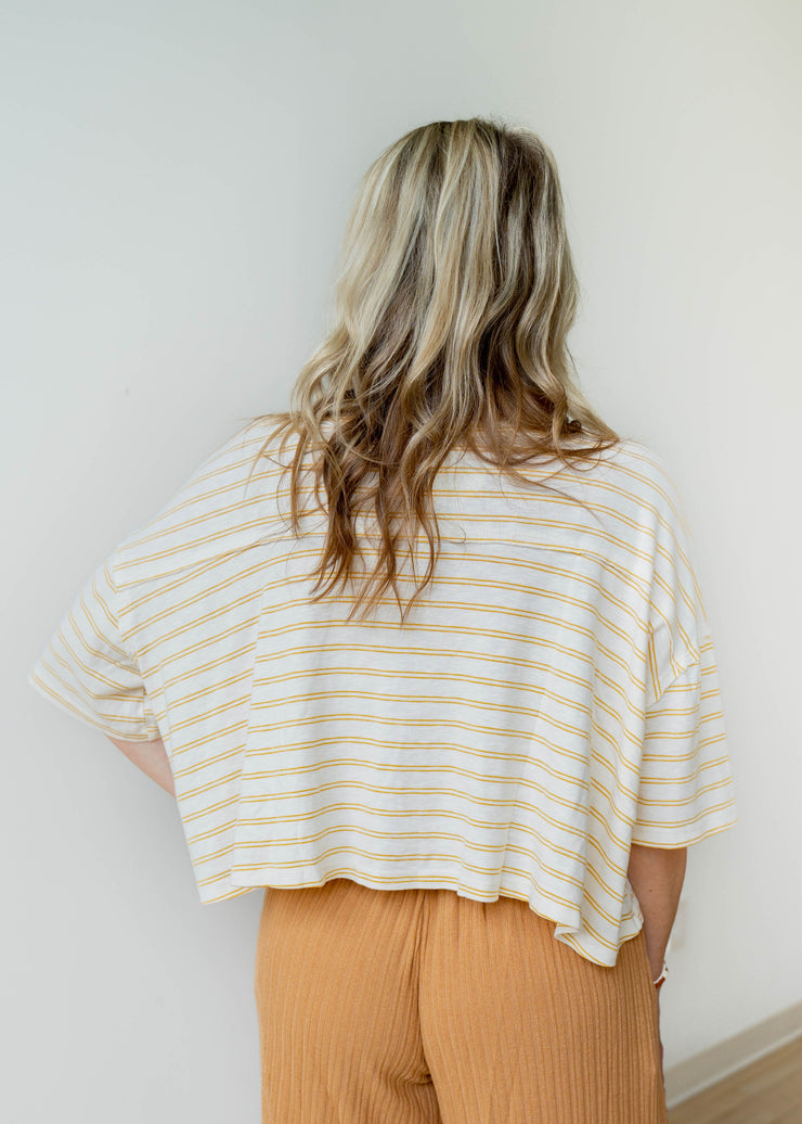side step stripe tee
