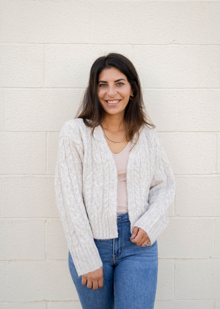 rhia cropped sweater cardigan