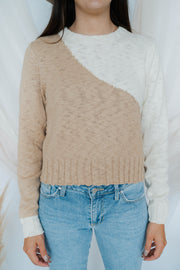 nadira color block sweater