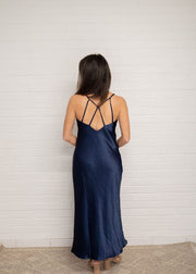 artemis back strap maxi dress