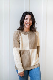 joni color block sweater