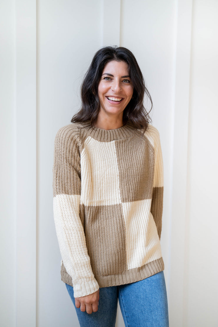 joni color block sweater