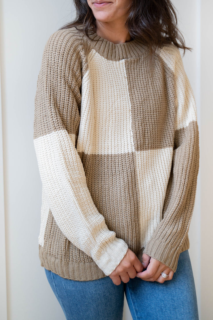 joni color block sweater