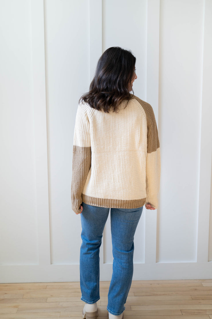 joni color block sweater