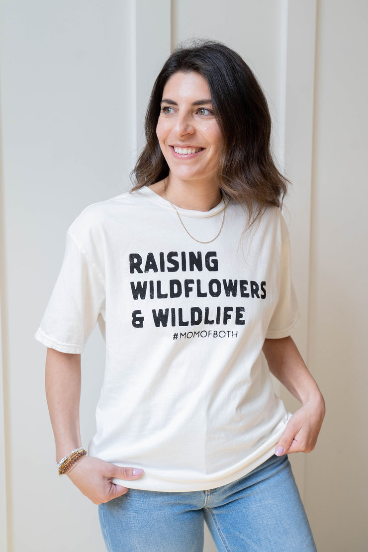 raising wildflowers + wildlife graphic tee