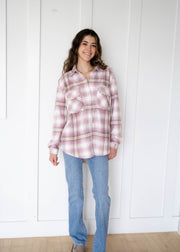 hiker plaid fleece jacket