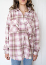 hiker plaid fleece jacket
