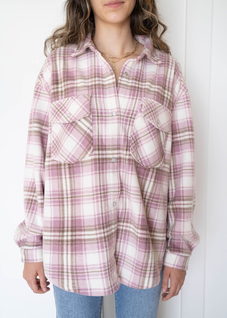 hiker plaid fleece jacket