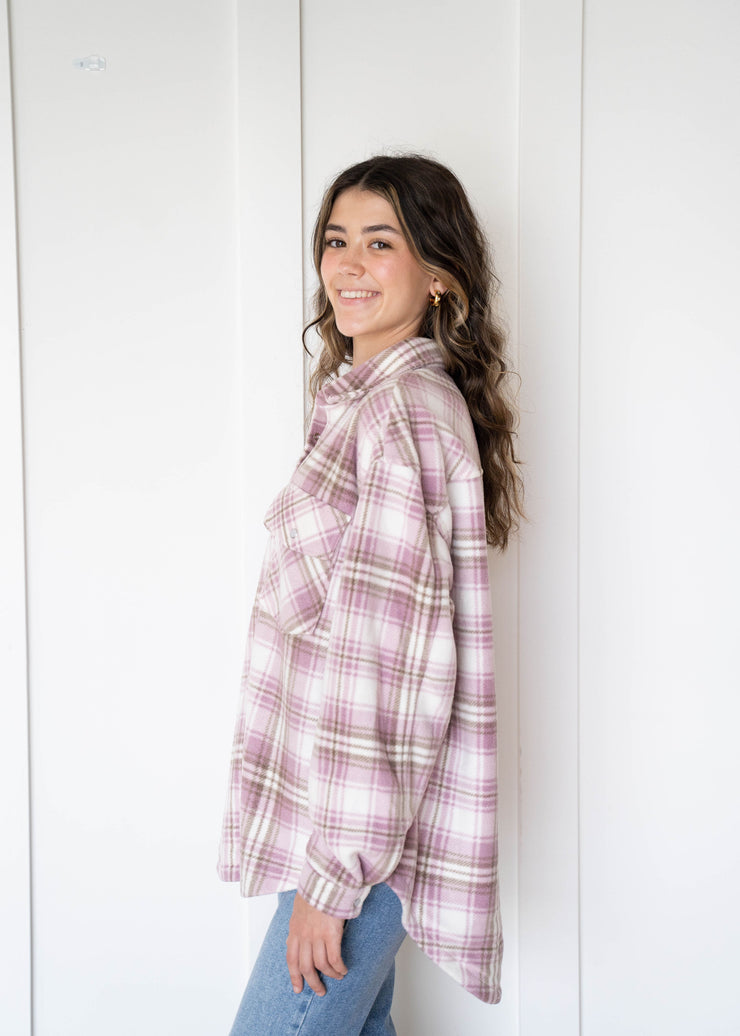 hiker plaid fleece jacket