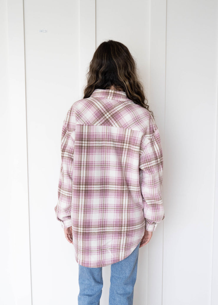 hiker plaid fleece jacket
