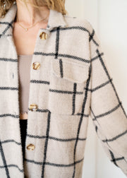 plaid tucker jacket