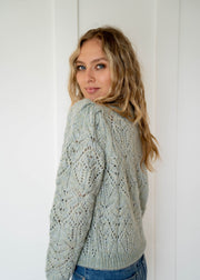 evy pointelle sweater