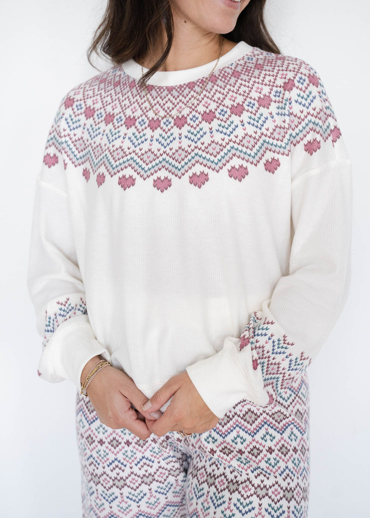 getaway fair isle top