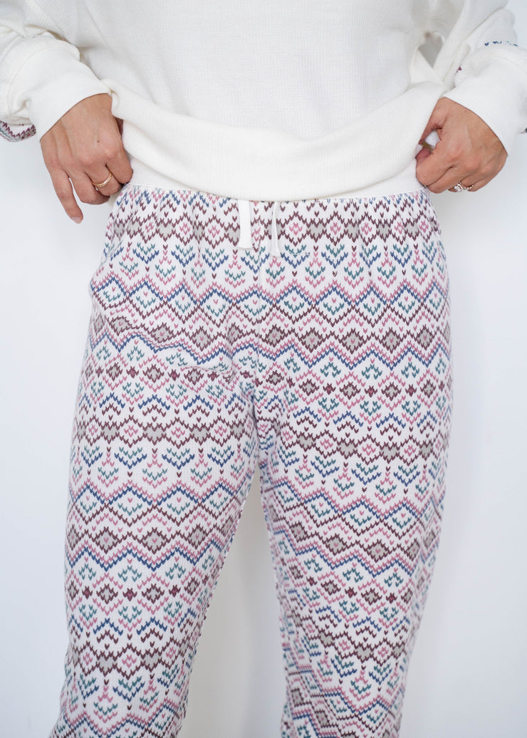 twilight fair isle joggers
