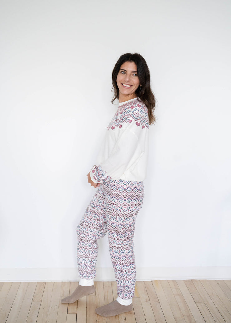 twilight fair isle joggers