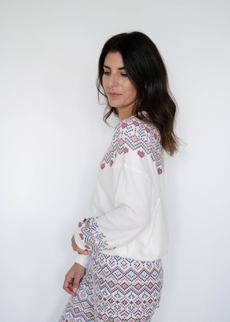 getaway fair isle top
